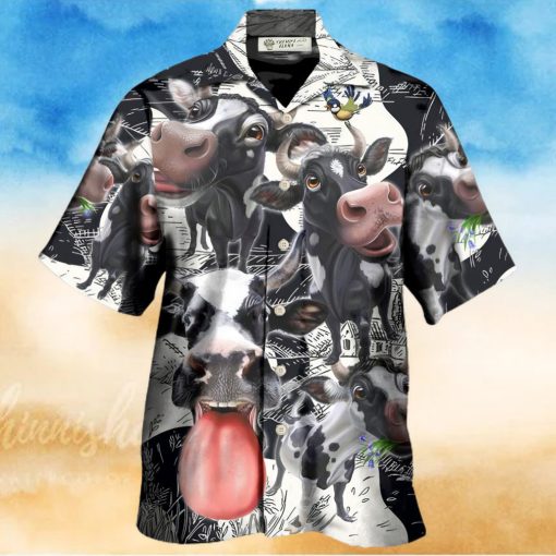 Cow Funny Dairy Cow Happy Life In The Farm Hawaiian Shirt – Trendy Aloha