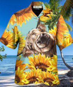 Cow Happy Life With Sunflower Hawaiian Shirt – Trendy Aloha