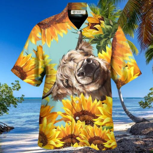 Cow Happy Life With Sunflower Hawaiian Shirt – Trendy Aloha