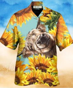 Cow Happy Life With Sunflower Hawaiian Shirt – Trendy Aloha