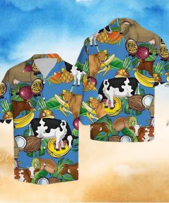 Cow Hawaiian Shirt Cow Tropical Fruits, Aloha Hawaiian Shirts