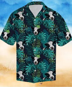 Cow Hawaiian Shirt Tropical Cow Leaf Pattern Aloha Shirt, Aloha Hawaiian Shirts