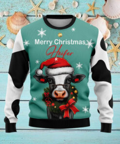 Cow Merry Christmas Heifer Ugly Christmas Sweater