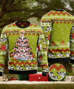 Cow Pine Tree Christmas Gift Ugly Christmas Sweater Xmas Holiday