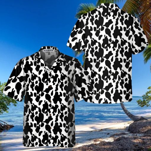 Cow Print Seamless Pattern Hawaiian Shirt, Cow Hawaiian Shirt, Cow Print Shirt For Men And Women