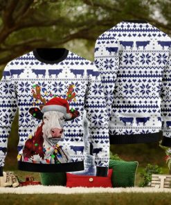 Cow Ugly Christmas Sweater Funny Christmas Cow Ugly Sweatshirt Farm Lover Gift Christmas Sweatshirt Christmas Gift