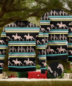 Cowboy Cactus Pattern Gift For Christmas Holidays 3D Sweater Gift For Christmas