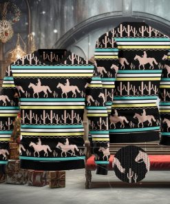 Cowboy Cactus Pattern Gift For Christmas Holidays 3D Sweater Gift For Christmas