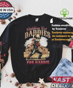 Cowboy Childless Cat Daddies For Harris Walz Shirt