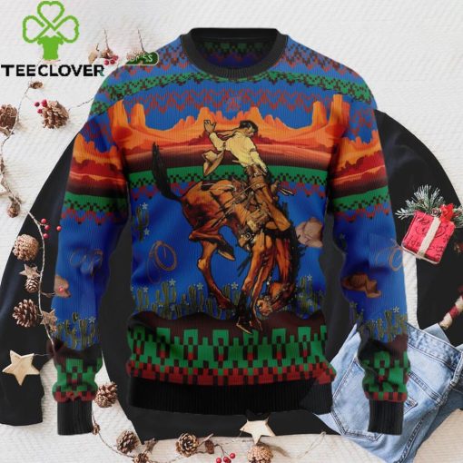 Cowboy Desert Ugly Christmas Sweater