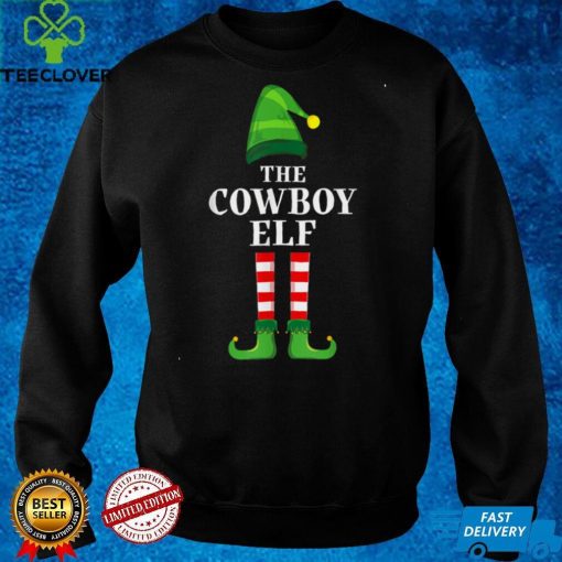 Cowboy Elf Family Matching Group Christmas Party Pajama T Shirt