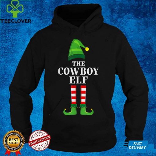 Cowboy Elf Family Matching Group Christmas Party Pajama T Shirt