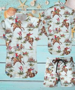 Cowboy Hawaiian Shirt & Short For Men And Women ACo