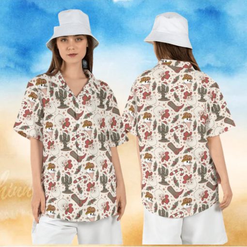 Cowboy Santa Christmas Hawaiian Shirt