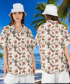 Cowboy Santa Christmas Hawaiian Shirt