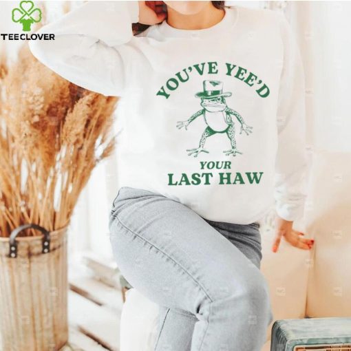 Cowboy frog you’ve yeed your last haw hoodie, sweater, longsleeve, shirt v-neck, t-shirt