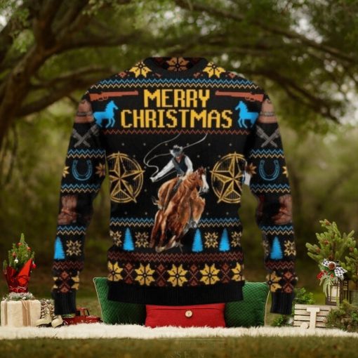 Cowboy v1 Merry Christmas Ugly Christmas Sweater