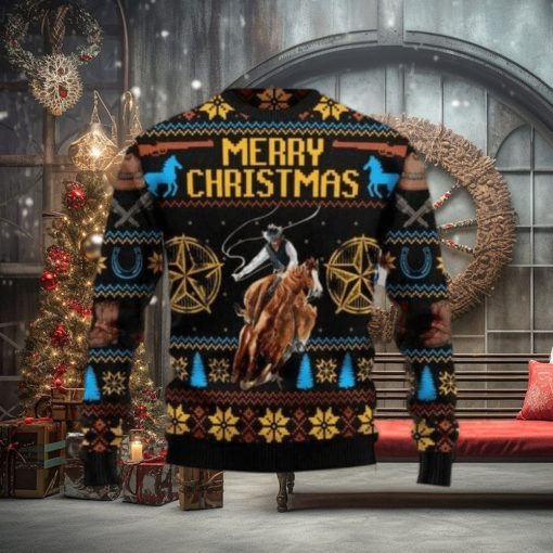 Cowboy v1 Merry Christmas Ugly Christmas Sweater