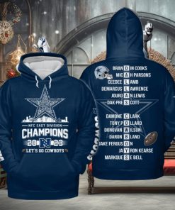 Cowboys NFC East Division Champs 3D Hoodie 2023