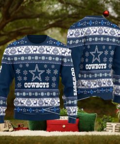 Cowboys NFL Snowflake Christmas Pattern Ugly Christmas Sweater