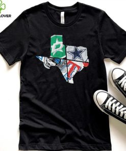 Cowboys Rangers Mavericks Star Spit Texas Shirt