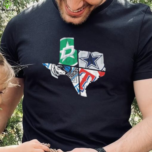 Cowboys Rangers Mavericks Star Spit Texas Shirt