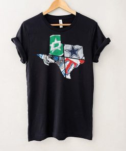 Cowboys Rangers Mavericks Star Spit Texas Shirt