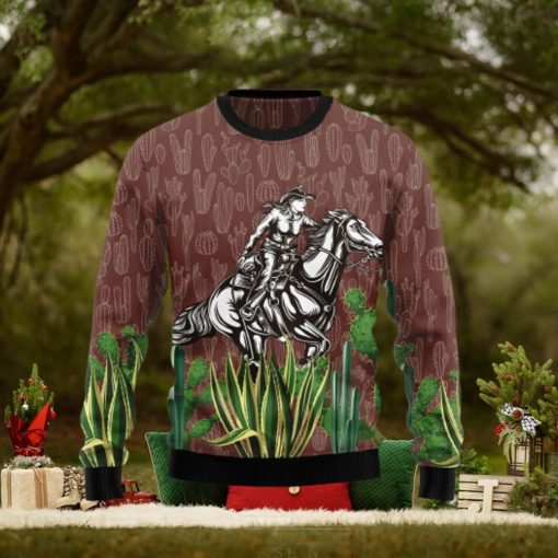 Cowgirl Cactus All Over Print 3D Sweater Gift For Christmas Gift For Xmas