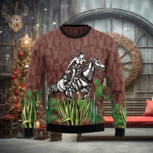 Cowgirl Cactus All Over Print 3D Sweater Gift For Christmas Gift For Xmas