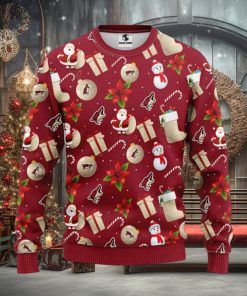 Coyotes Hockey Santa Snowman Ugly Christmas Sweater
