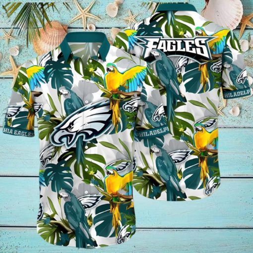 Trending NFL Philadelphia Eagles Flower Summer Hawaiian Shirt