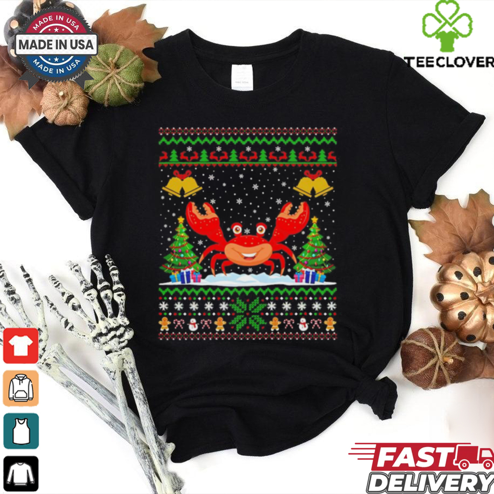 Crab Santa hat Christmas ugly shirt Crab Santa hat Christmas ugly shirt