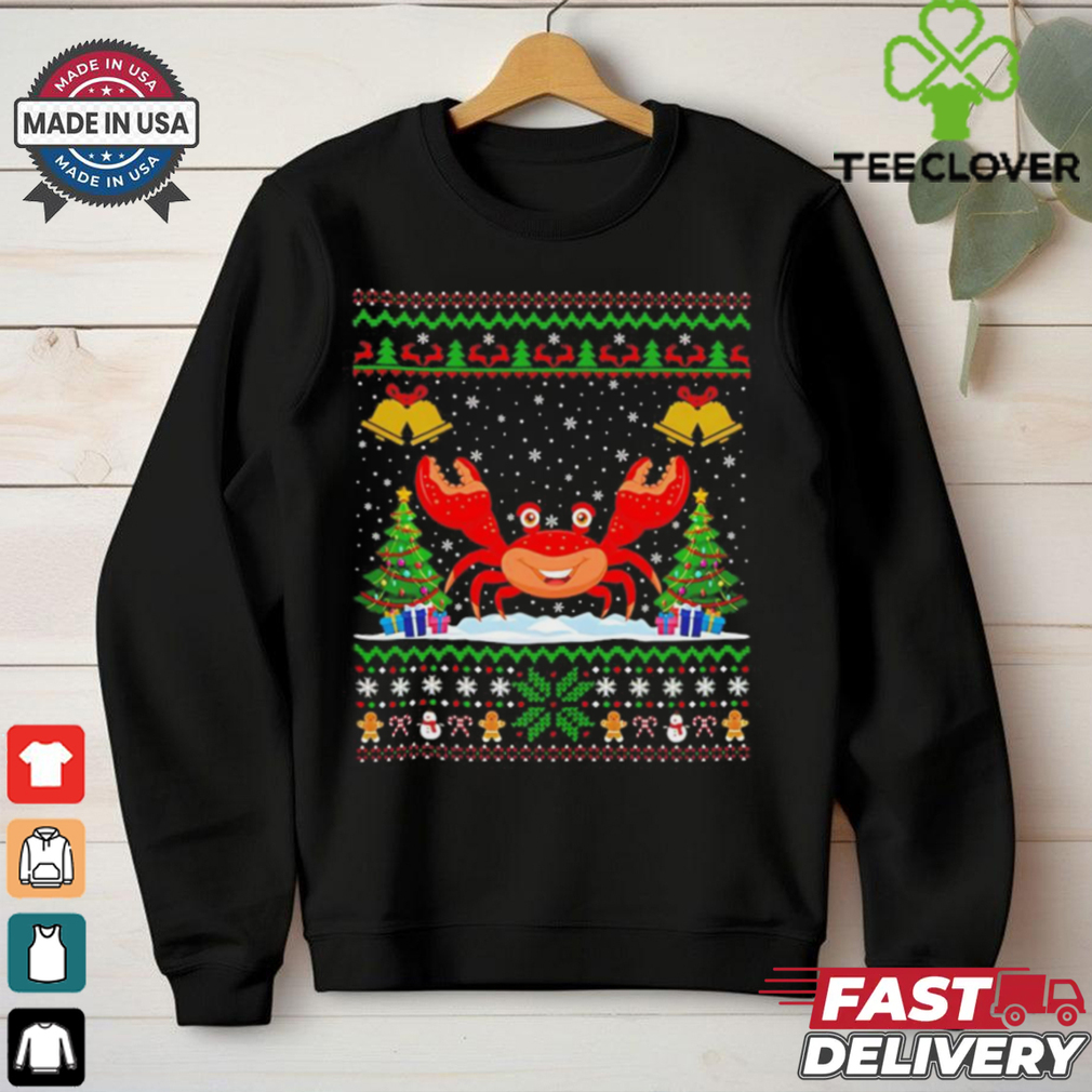 Crab Santa hat Christmas ugly shirt Crab Santa hat Christmas ugly shirt
