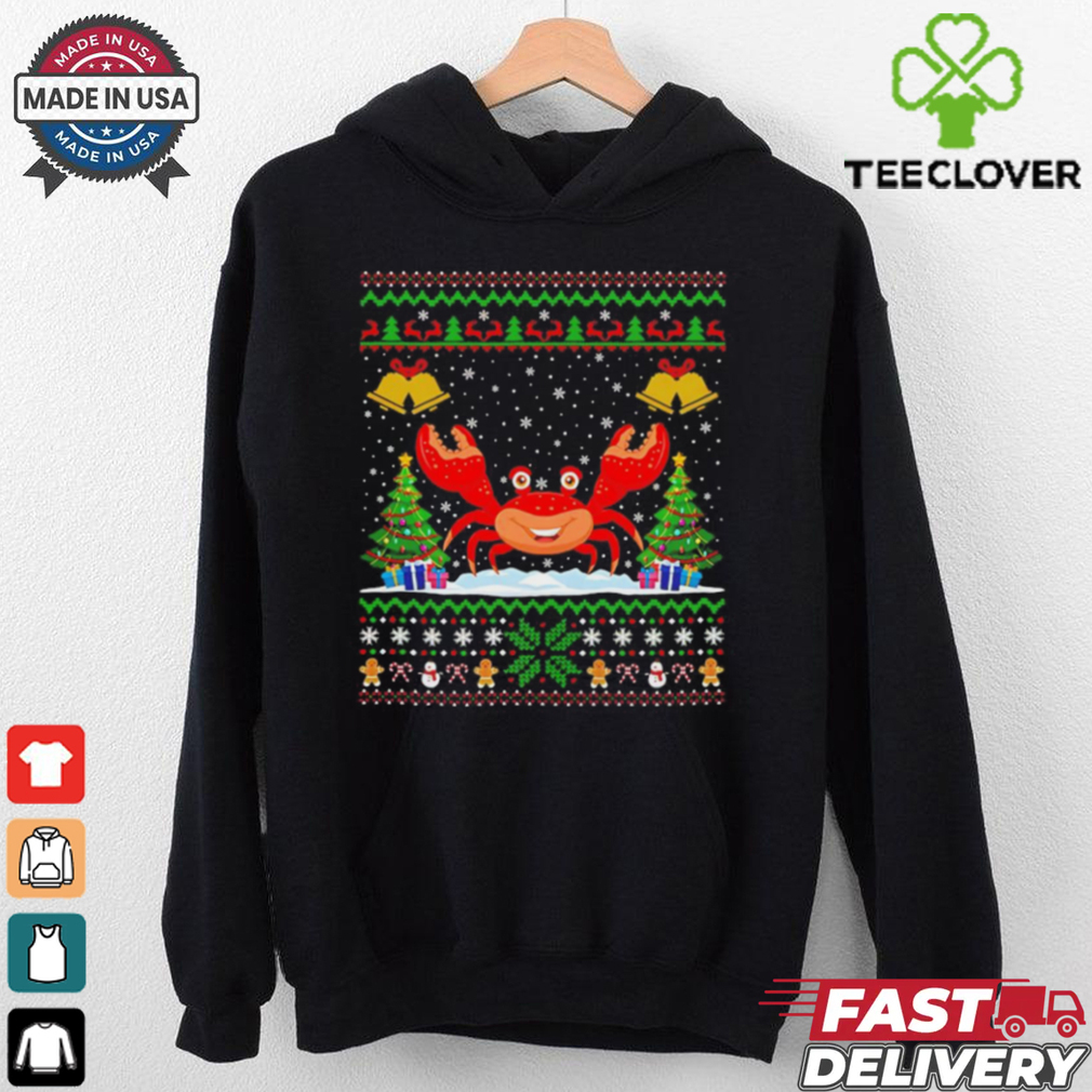 Crab Santa hat Christmas ugly shirt Crab Santa hat Christmas ugly shirt