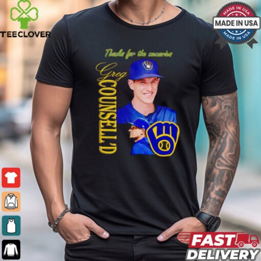 Craig Counsell Milwaukee Brewers thanks for the memories shirt