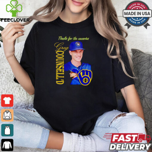 Craig Counsell Milwaukee Brewers thanks for the memories shirt