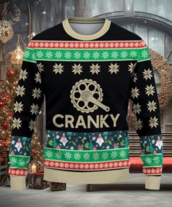 Cranky Funny Bicycle Ugly Christmas Sweater