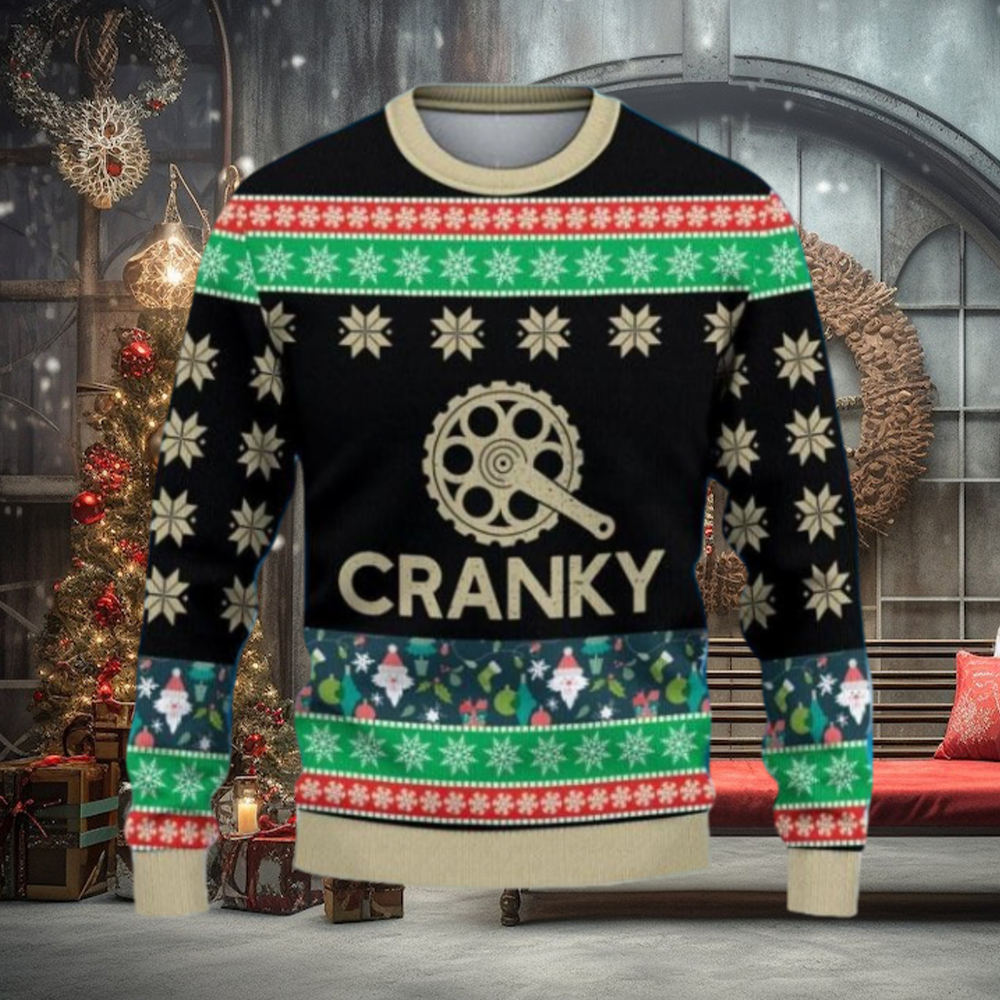 Cranky Funny Bicycle Ugly Christmas Sweater Cranky Funny Bicycle Ugly Christmas Sweater