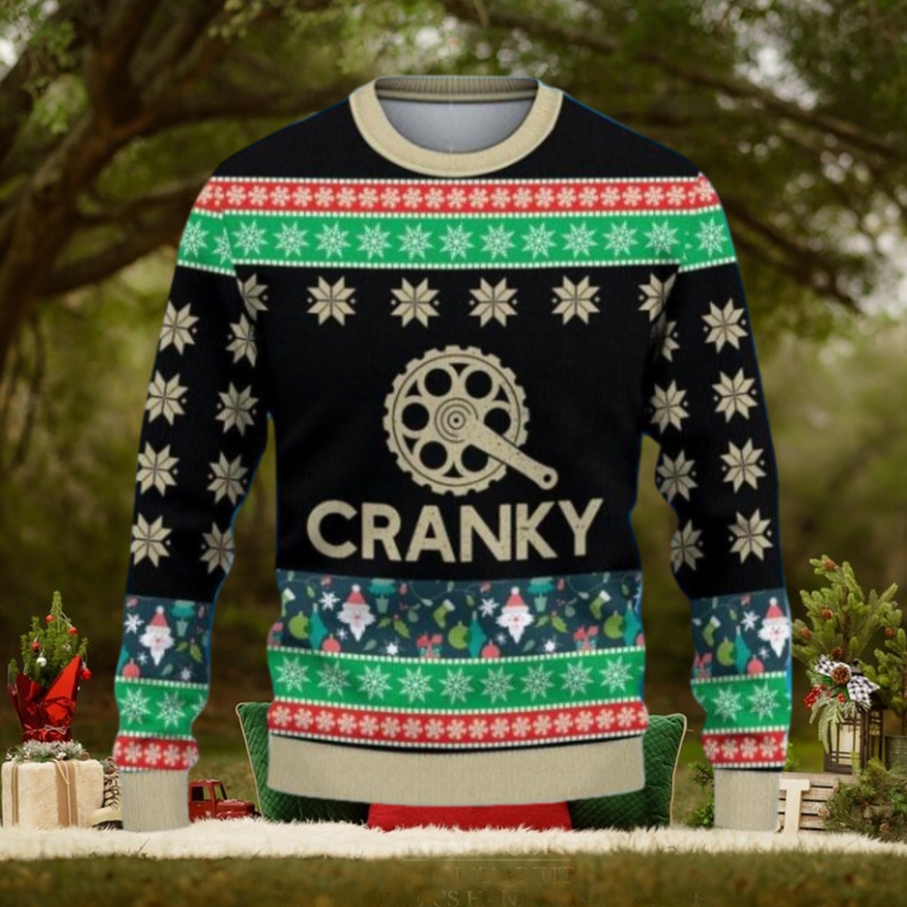 Cranky Funny Bicycle Ugly Christmas Sweater Cranky Funny Bicycle Ugly Christmas Sweater