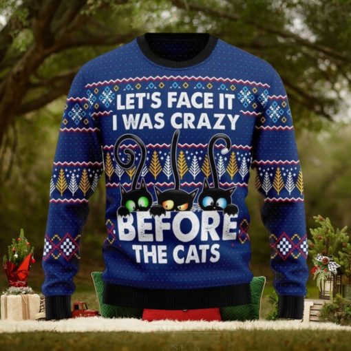 Crazy Cat Ugly Christmas Sweater