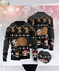 Crazy Sloth Christmas Unisex Crewneck Sweater