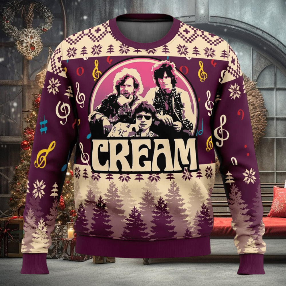 Cream Band Ugly Christmas Sweater Cream Band Ugly Christmas Sweater