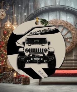 Cream Jeep Perfect Gift For Holiday Xmas Gift Tree Decorations Ornament