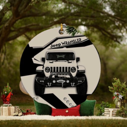 Cream Jeep Perfect Gift For Holiday Xmas Gift Tree Decorations Ornament