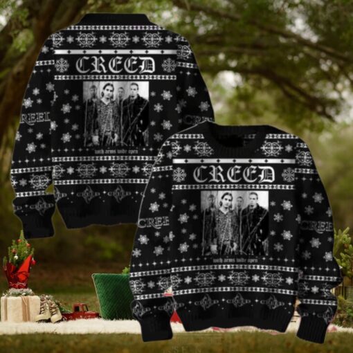 Creed With Arms Wide Open Chirstmas Gifts 2024 Xmas For Family And Friends Ugly Sweater