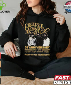 Creedence Clearwater Revival 58th anniversary thank you for the memories shirt