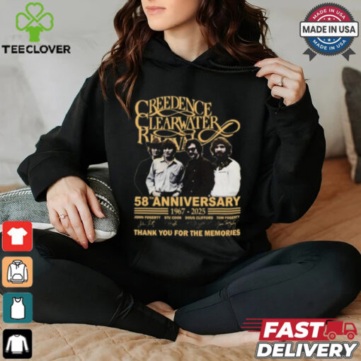 Creedence Clearwater Revival 58th anniversary thank you for the memories shirt