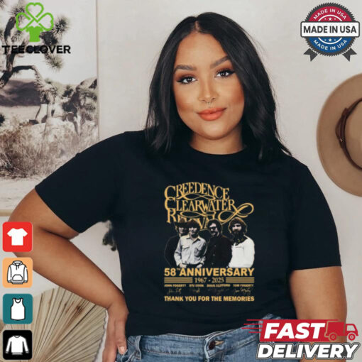 Creedence Clearwater Revival 58th anniversary thank you for the memories shirt