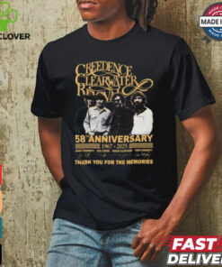 Creedence Clearwater Revival 58th anniversary thank you for the memories shirt