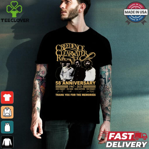 Creedence Clearwater Revival 58th anniversary thank you for the memories shirt